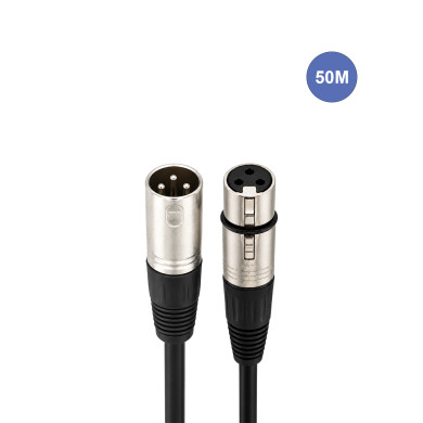 Câble 50m - XLR 3 PIN Mâle - XLR 3 PIN Femelle
