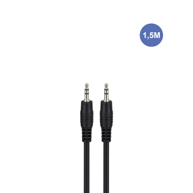 Câble 1,5m - MINI JACK STEREO Mâle - MINI JACK STEREO Mâle
