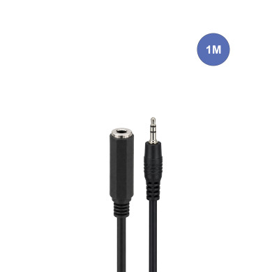 Câble 1m - MINI JACK STEREO Mâle - MINI JACK STEREO Femelle
