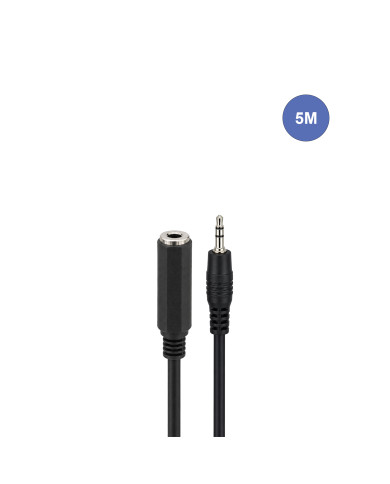 Câble 5m - MINI JACK STEREO Mâle - MINI JACK STEREO Femelle