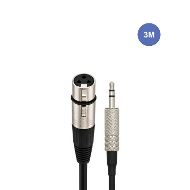 Câble 3m - MINI JACK STEREO Mâle - XLR 3 PIN Femelle