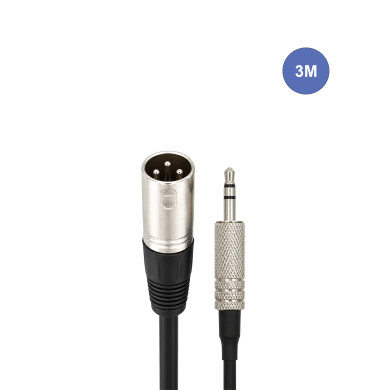 Câble 3m - XLR 3 PIN Mâle - MINI JACK STEREO Mâle