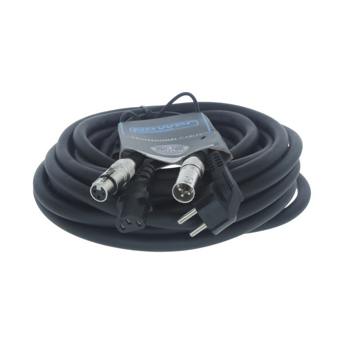 Câble d'alimentation 10m - XLR 3 PIN Mâle - XLR 3 PIN Femelle