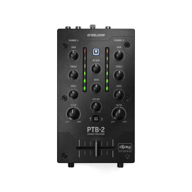 Mixeur DJ portable 2+1 canaux avec DVS et Bluetooth