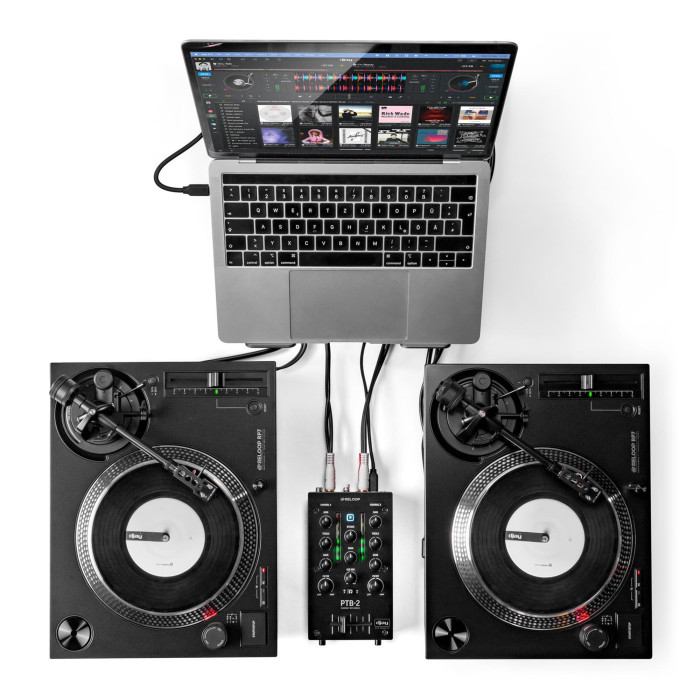 Mixeur DJ portable 2+1 canaux avec DVS et Bluetooth