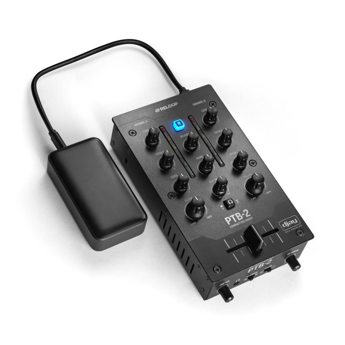 Mixeur DJ portable 2+1 canaux avec DVS et Bluetooth