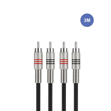 Câble 3m - RCA Mâle - RCA Mâle