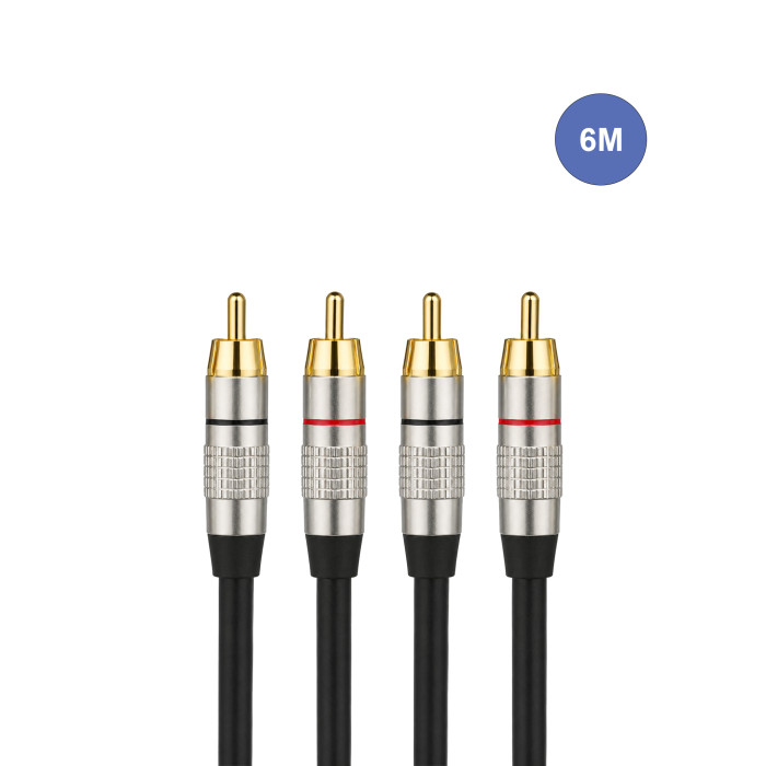 Câble 6m - RCA Mâle - RCA Mâle