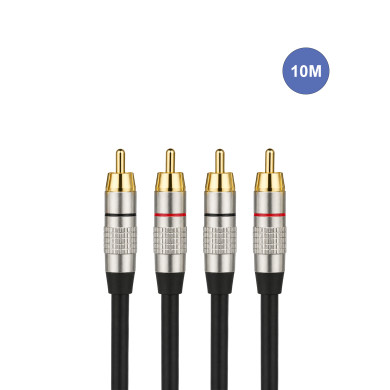 Câble 10m - RCA Mâle - RCA Mâle