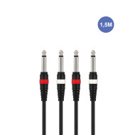 Câble 1,5m - JACK MONO Mâle - JACK MONO Mâle