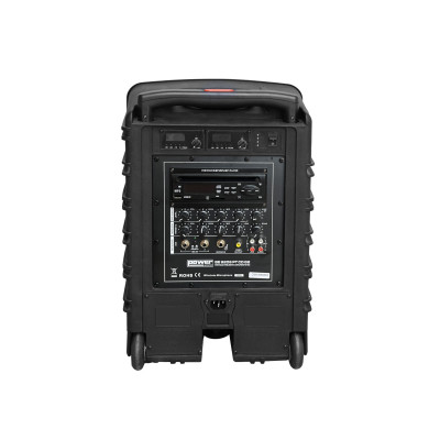 Sono Portable CD MP3+USB+Bluetooth+DIVX + 2 Micros main UHF + 2 Micros serre-tête