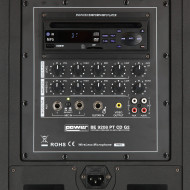 Sono Portable CD MP3+USB+Bluetooth+DIVX + 2 Micros main UHF + 2 Micros serre-tête
