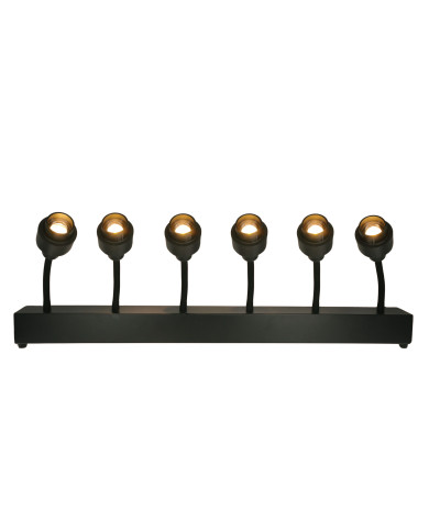 Barre 6 Spots De 15W Blanc Chaud