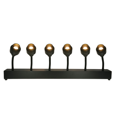 Barre 6 Spots De 15W Blanc Chaud