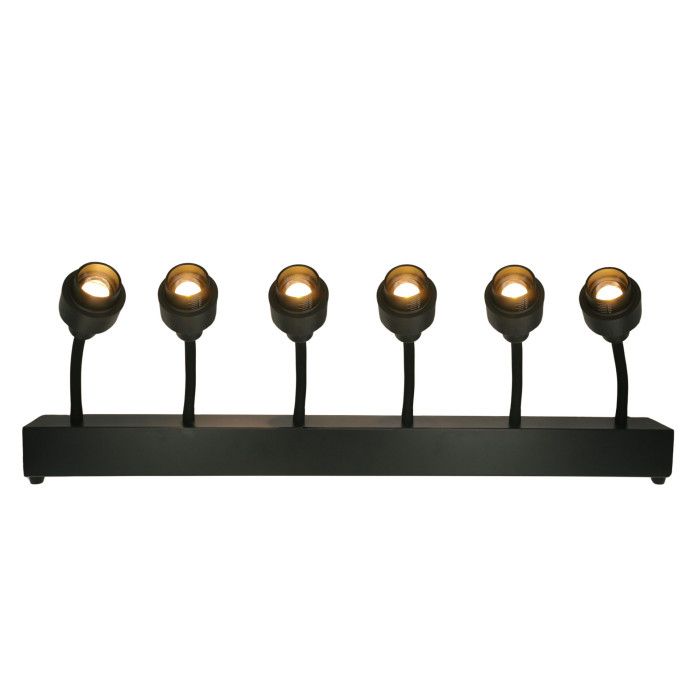 Barre 6 Spots De 15W Blanc Chaud
