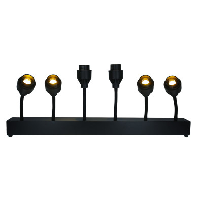 Barre 6 Spots De 15W Blanc Chaud