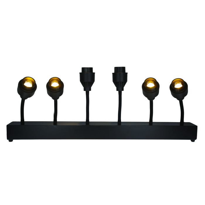 Barre 6 Spots De 15W Blanc Chaud