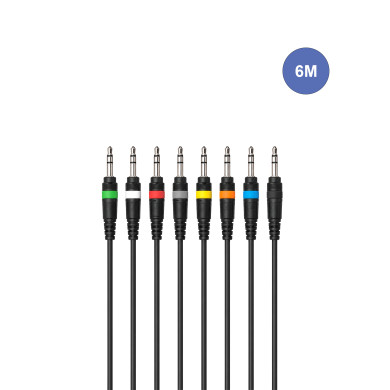 Octopaires 6m - JACK STEREO Mâle - JACK STEREO Mâle