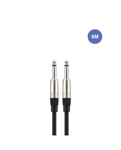 Câble 6m - JACK MONO Mâle - JACK MONO Mâle