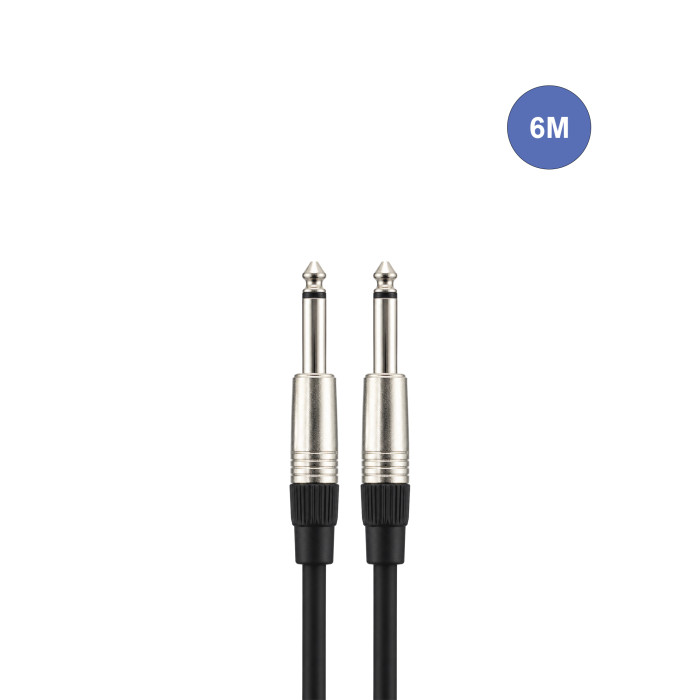Câble 6m - JACK MONO Mâle - JACK MONO Mâle