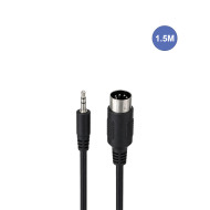 Câble 1,5m - MINI JACK STEREO Mâle - MIDI DIN 5 PIN Mâle