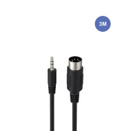 Câble 3m - MINI JACK STEREO Mâle - MIDI DIN 5 PIN Mâle