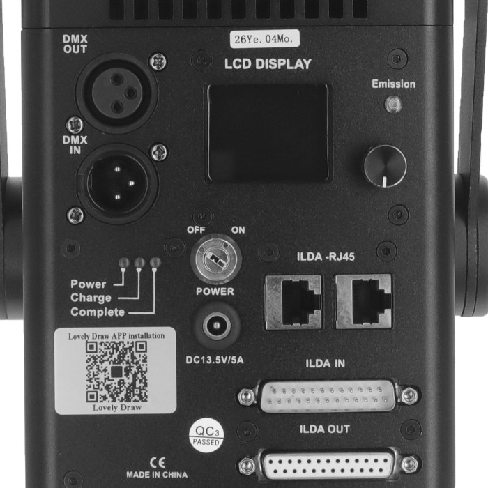 Laser d'Animation Professionnel Sur Batterie Avec Flight-Case IP65