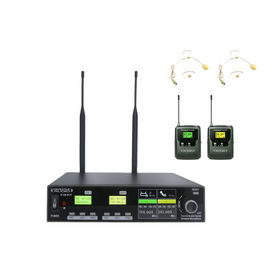 Double Micro Serre Tête UHF Demi-Rack - True Diversity Serie