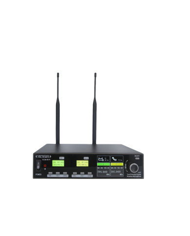 Double Micro Serre Tête UHF Demi-Rack - True Diversity Serie