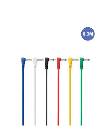 Câble 0,3m - JACK COUDE MONO Mâle - JACK COUDE MONO Mâle