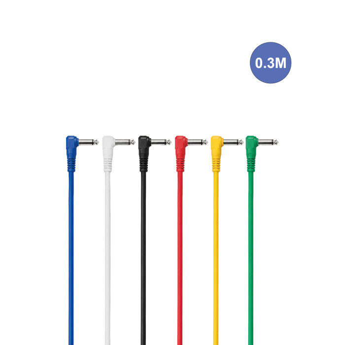Câble 0,3m - JACK COUDE MONO Mâle - JACK COUDE MONO Mâle