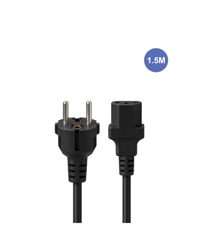Câble d'Alimentation 1,5m - SHUCKO Femelle - Prise Electrique