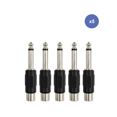 Adaptateur Jack 6,35 RCA Femelle
