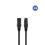 Câble 10m - XLR 3 PIN Mâle - XLR 3 PIN Femelle