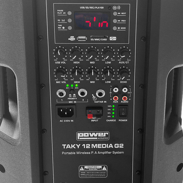 Sono Portable MP3 + 2 Micros Main UHF