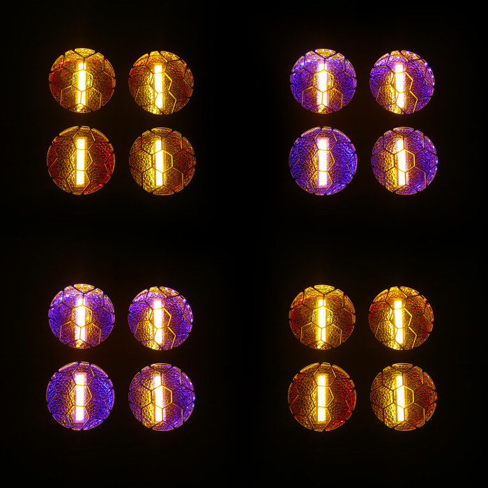 Projecteur Multi-Par Led Retro
