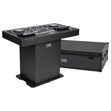 Podium DJ + Flight Case - Finition Noir
