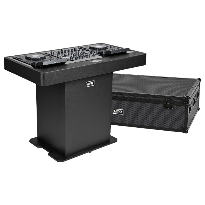 Podium DJ + Flight Case - Finition Noir