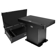 Podium DJ + Flight Case - Finition Noir