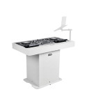 Podium DJ + Flight Case - Finition Blanc