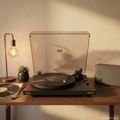 Platine vinyle hifi USB/Bluetooth - Finition Noir Mat