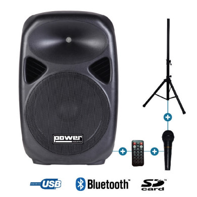 Enceinte active 15\" 300W + pack