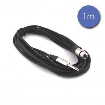 Câble 1m - JACK MONO Mâle - XLR 3 PIN Femelle
