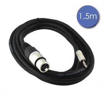 Câble 1,5m - MINI JACK STEREO - XLR 3 PIN Femelle