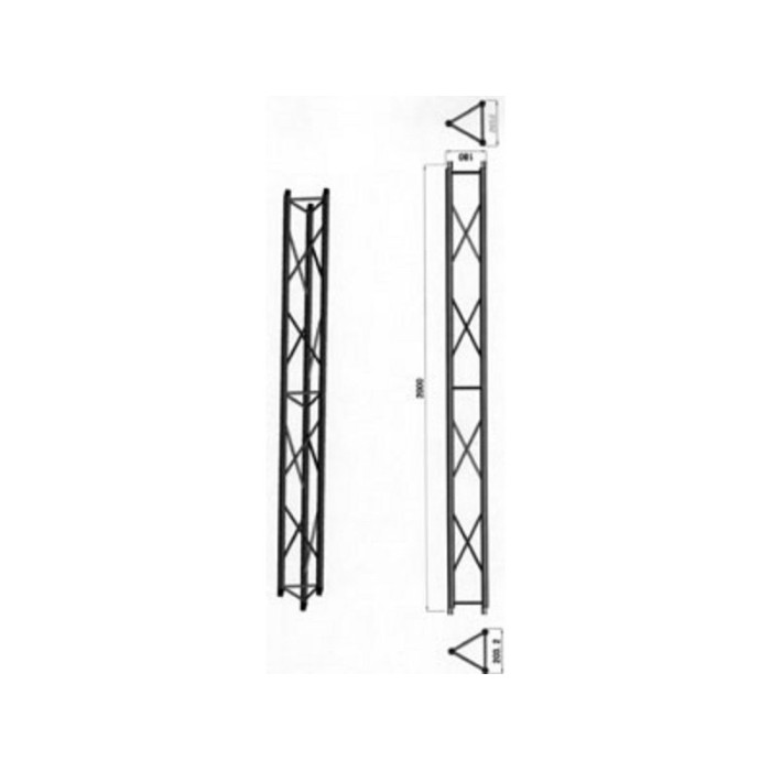 Structure Aluminium Longueur 2 Mètres - MD BT2