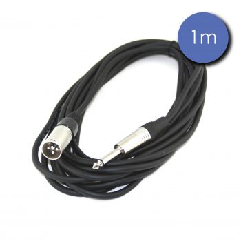 Câble 1m - JACK MONO Mâle - XLR 3 PIN Mâle