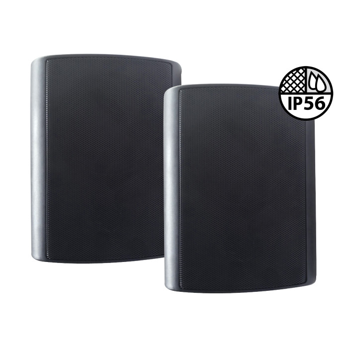 Enceinte extérieure noire 80W - Livré par paire