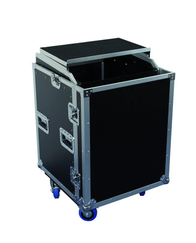 Flight Case 12 U + Plan incliné + Plateau