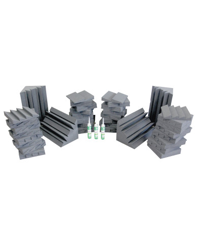 Pack 32 FOAM 30 + 32 FOAM 40 + 4 FOAM BASS 60 + 3 colles
