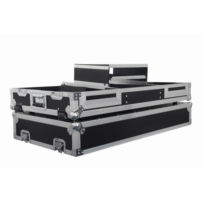 Flight case pour Pioneer CDJ 900 / 2000 NEXUS + MIX 13 + PLATEAU